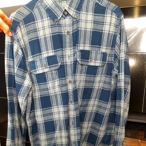 Navy Blue Grey flannel